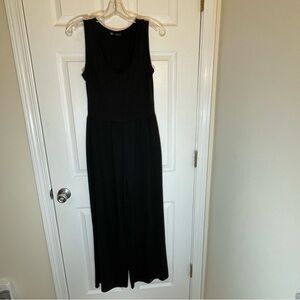 Pretty Garden Black Sleeveless Wide-Leg Jumpsuit – Women’s Small, Casual Chic